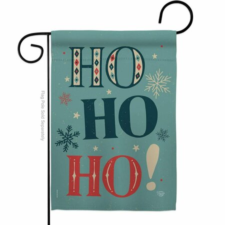 CUADRILATERO 13 x 18.5 in. Ho Garden Flag with Winter Wonderland Double-Sided Decorative Vertical Flags CU3910472